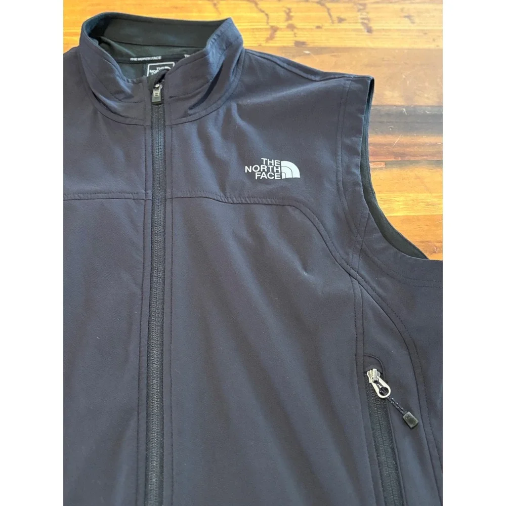 The North Face Flight Series Apex Vest Mens Large Black Softshell Full Zip L/G